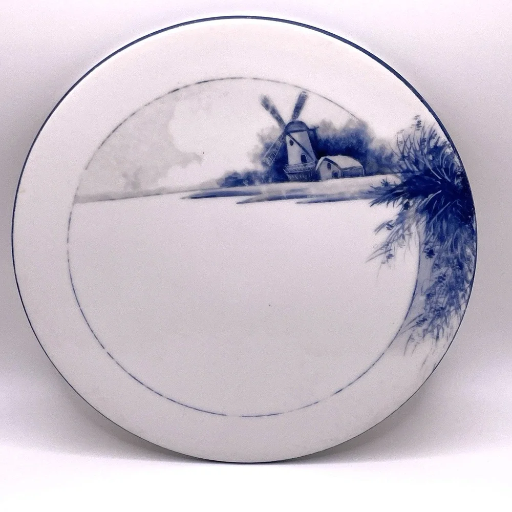 Noritake Morimura Blue And White Windmill 7
